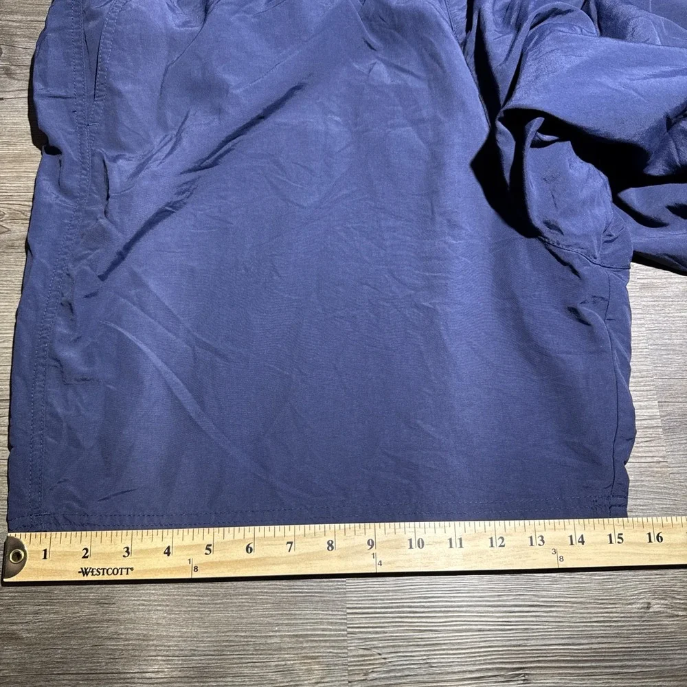 L.L.Bean Swim Trunks Mens XXL Navy Blue Lined Beach Shorts Drawstring Mesh Liner